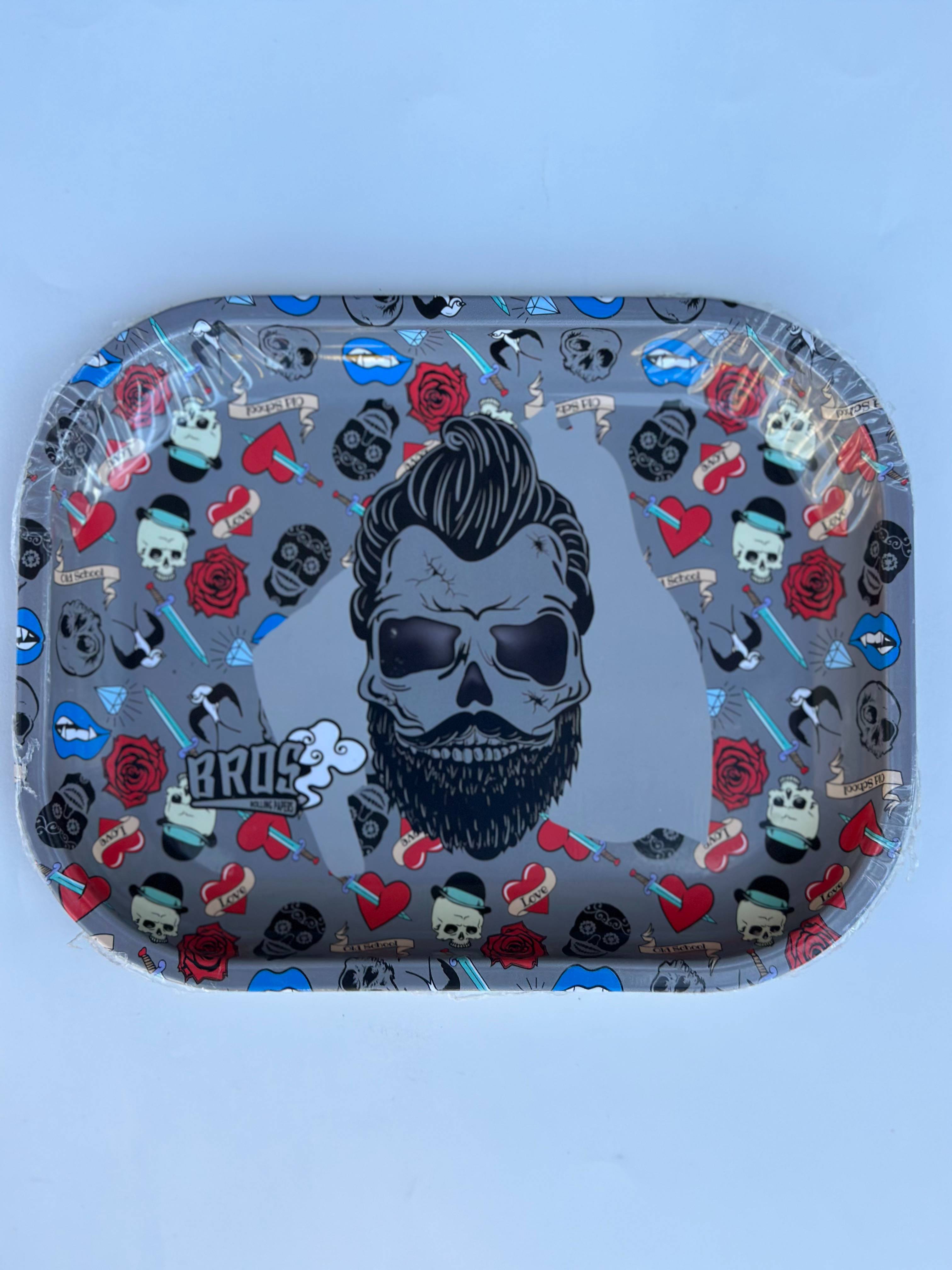 Bandeja de metal pequena Bros Vintage